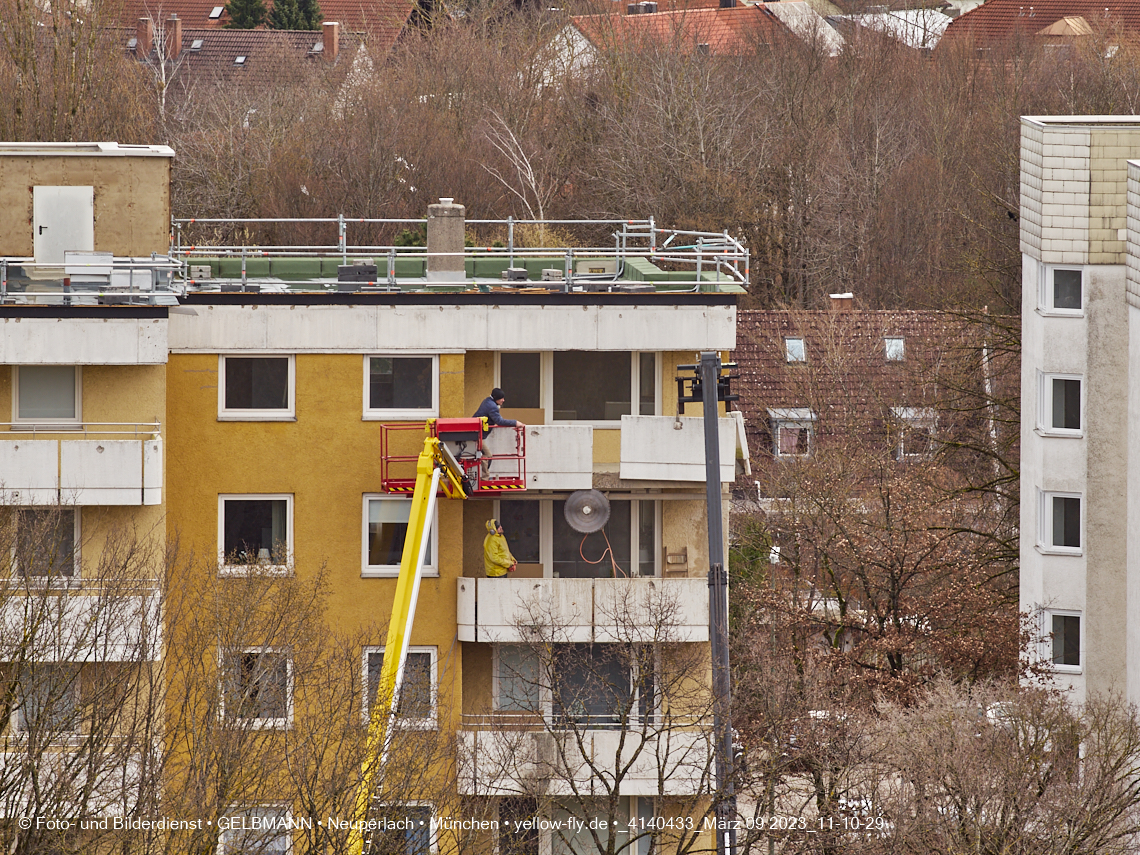 09.03.2023 - Fassadensanierung und Balkonentfernung am Karl-Marx-Ring 57c